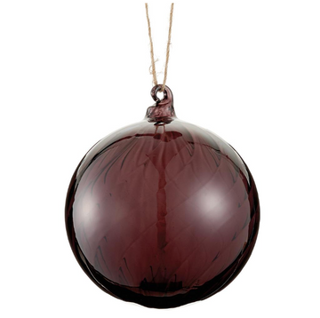 4" Latte Glass Ball Ornament