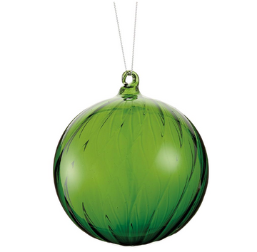 4" Green Ball Ornament