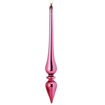 Hot Pink Drip Finial Ornament