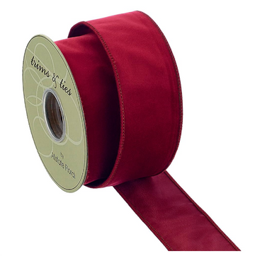 2.5" Burgundy Velvet Ribbon