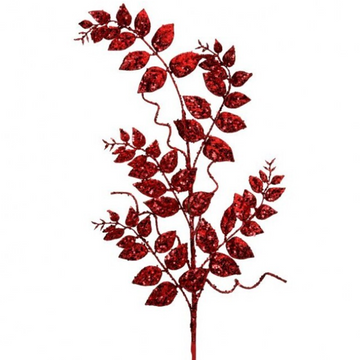 Whimsical Red Leaf Spray