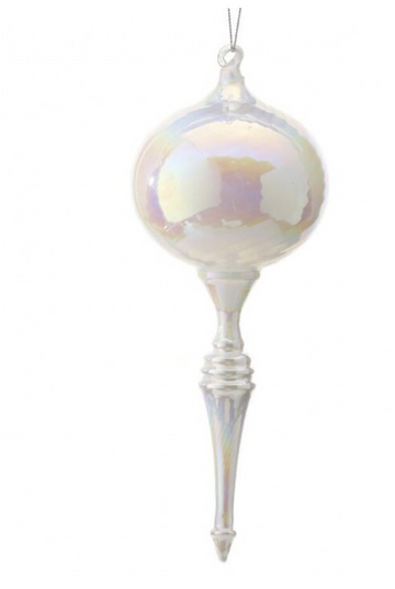 10.5" Pearl Glass Bulb Finial