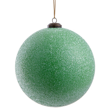 6” Large Glitter Plastic Ball Ornament