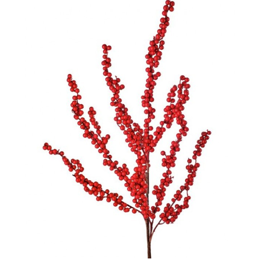 Berry Red Cluster Branch – Noel Decor